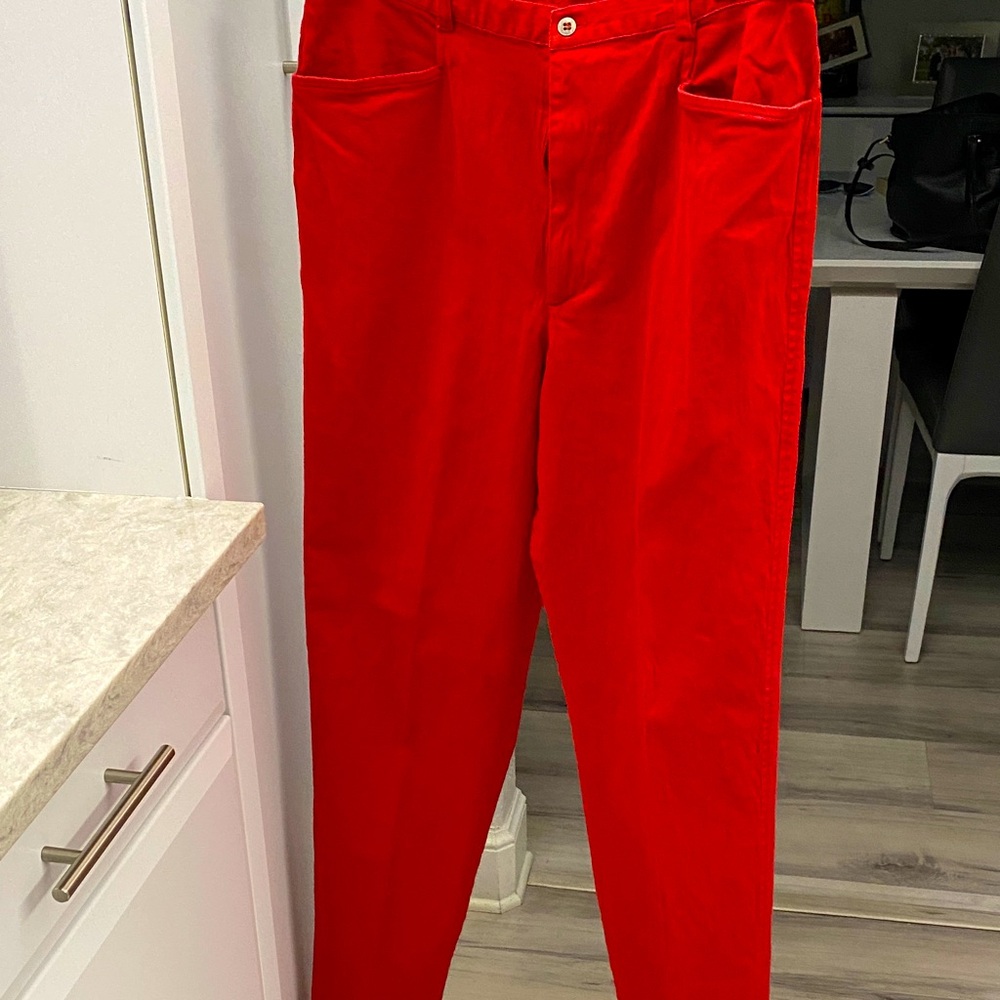 Chico's Vibrant Red Chinos for Women